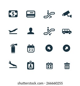 airport Icons Vector set