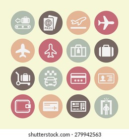 Airport icons for web