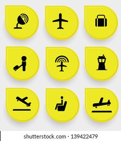 Airport icons,vector