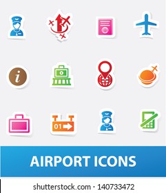 Airport icons,vector