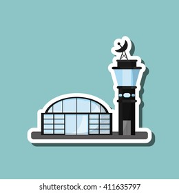 Airport illustration design, editable vector