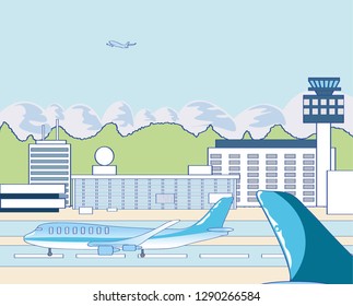 Airport Illustration Vector