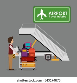 airport industry design, vector illustration eps10 graphic 