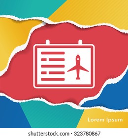 airport information board icon