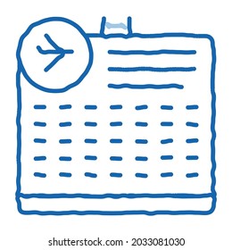 Airport Information Board sketch icon vector. Hand drawn blue doodle line art Airplane Airline Electronic Information Table Equipment sign. isolated symbol illustration