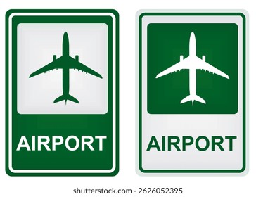 Airport isolated sign. vector illustration