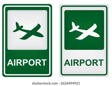 Airport isolated sign. vector illustration