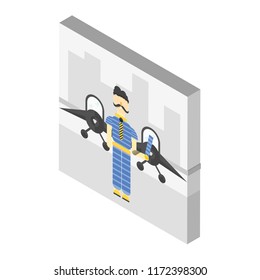 Airport isometric left top view 3D icon