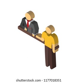 Airport isometric left top view 3D icon