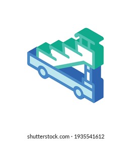 airport ladder isometric icon vector. airport ladder sign. isolated symbol illustration