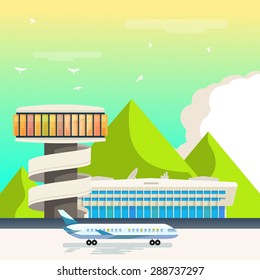 Airport landscape