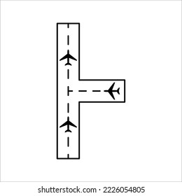 Airport line icon. Flight, terminal building, airline. Travel concept. Vector illustration on white background.
