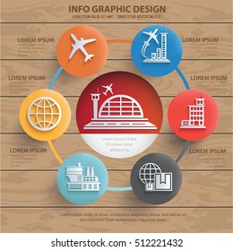 Airport and logistic concept design,vector