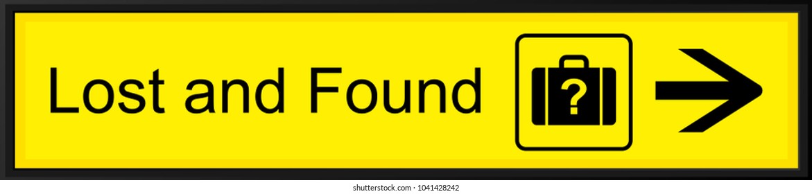 Airport Lost And Found Sign