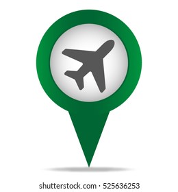 airport map pin icon