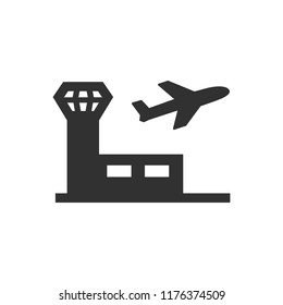 airport. monochrome icon