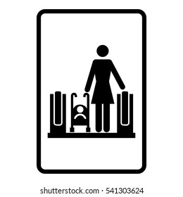 Airport moving walkways
