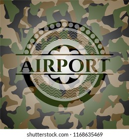 Airport on camo texture