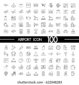 Airport Outline Icon Icons