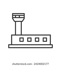 airport outline icon pixel perfect for website or mobile app