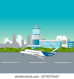 An airport is a place where planes can land or take off. Most of the world's large airports simply have a long, flat strip of land called a runway.