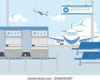 airport, plane, flight, flight procedure, cloud, sky, space, travel, departure, entry, immigration, vacation