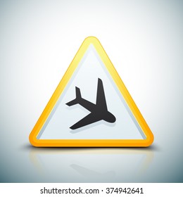 Airport  Plane Hazard Sign