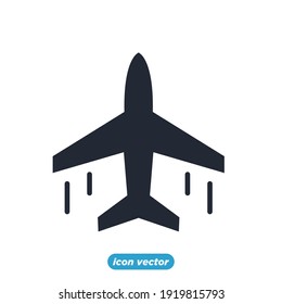 airport plane icon. airport plane symbol template for graphic and web design collection logo vector illustration