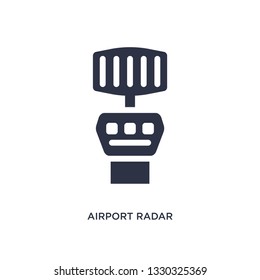 airport radar icon. Simple element illustration from airport terminal concept. airport radar editable symbol design on white background. Can be use for web and mobile.