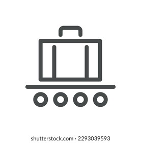 Airport related icon outline and linear vector.