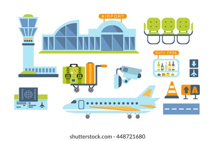 Airport Related Objects Set