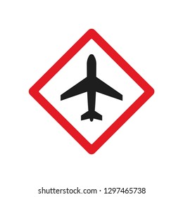 Airport road sign vector image