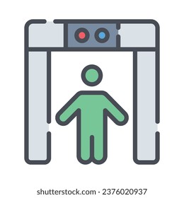 Airport safety, security gates, checking hand baggage, and peoples checking