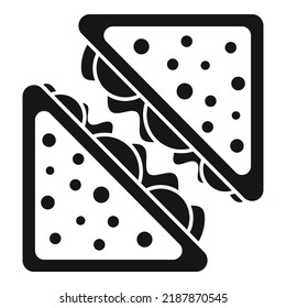 Airport sandwich icon simple vector. Airline food. Airplane meal