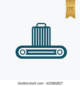 Airport Scanner Symbol Outline Style Design