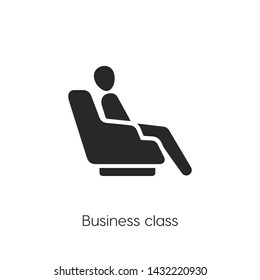 airport seat icon vector. Seat symbol. Linear style sign for mobile concept and web design. airport seat symbol illustration. Pixel vector graphics - Vector.