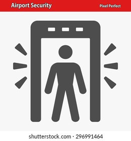 Airport Security Icon. EPS 8 format.