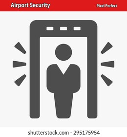 Airport Security Icon. Professional, pixel perfect icons optimized for both large and small resolutions. EPS 8 format.