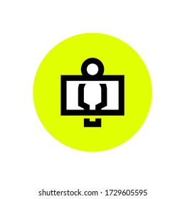 airport security vector icon design on white background