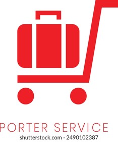airport service signs vector set