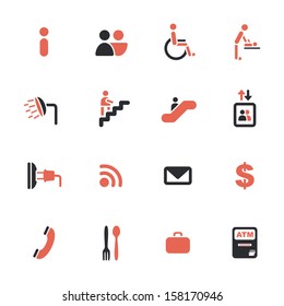 Airport services icons