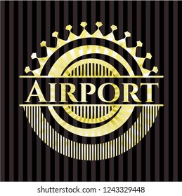 Airport shiny emblem