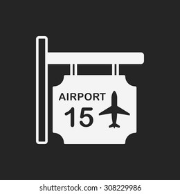 airport sign icon
