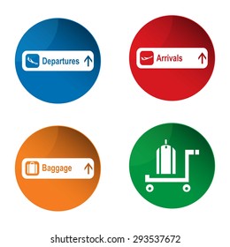 Airport Sign. Airport icon. Symbol. Vector
