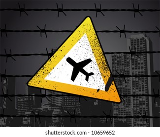 Airport Sign Vector Illustration