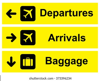 Airport Signs Images, Stock Photos & Vectors | Shutterstock