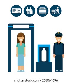 airport signs design, vector illustration eps10 graphic 