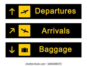 Airport Sign Vector Illustration Stock Vector (Royalty Free) 373396234