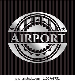 Airport silver emblem