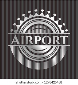  Airport silvery emblem
